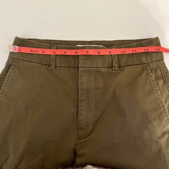 Gap Barrel Khaki High Rise Pants Womens 0 Army Green Cotton Twill Chino Utility - Picture 13 of 15